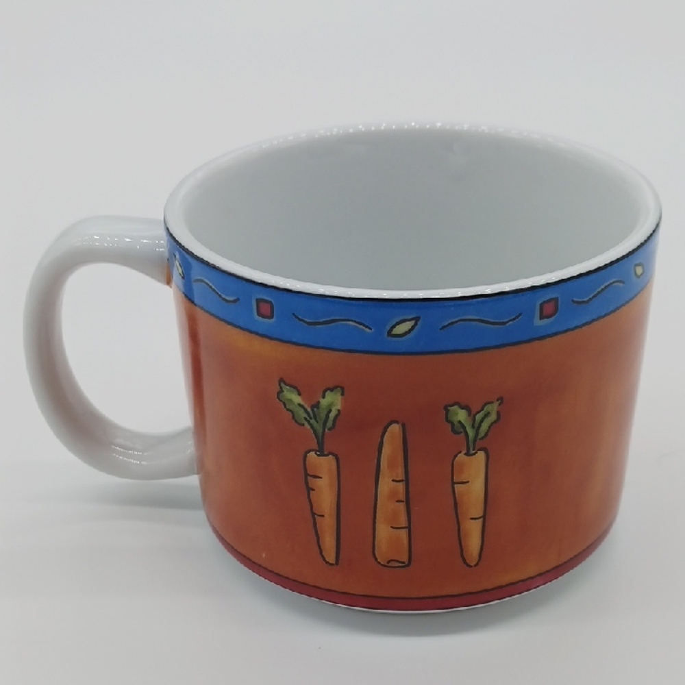 MSC Orange Carrot Pattern Ceramic Coffee Mug Illustrations By Jocha